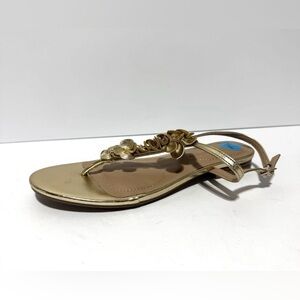 Anne Klein Womens Flavia Sandals Gold Size 7.5 M